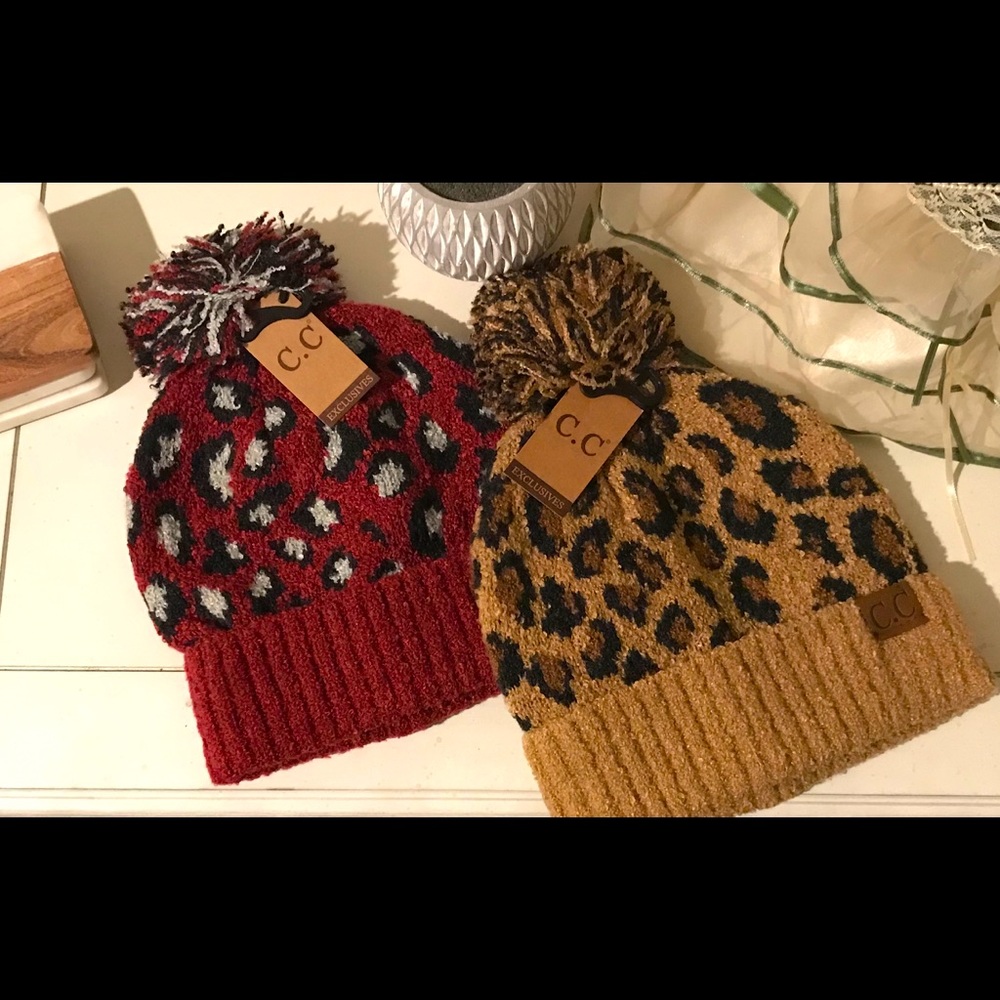 CC Leopard Beanie